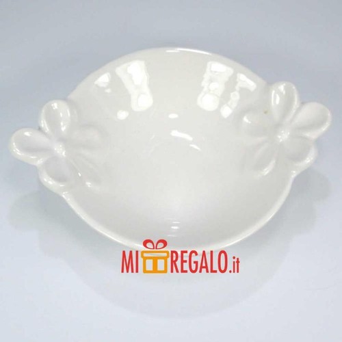 Hervit ciotola ceramica bianca - ciotola,