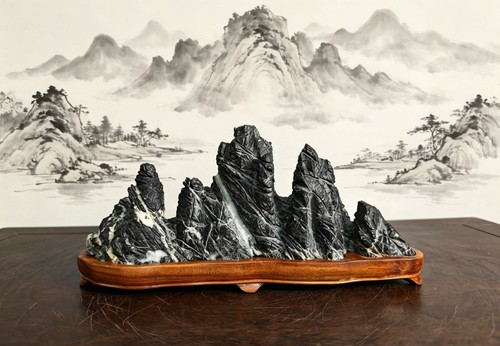 1129 bonsai suiseki - di,
