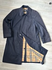 Trench coat uomo classico blu