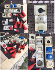 Stock 15 Pz prese elettriche & spine Industriali Varie Marche: Gewiss-Scame-Ilme