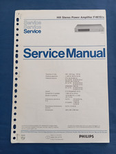 PHILIPS F4610 Hifi Stereo Power Amplifier SERVICE MANUAL ORIGINAL Vintage SCHEMI