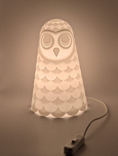 Lampada tavolo gufo bianco - tavolo,