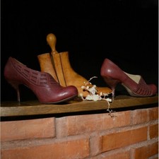 SCARPE PELLE  DECOLLETE'  N° 39 / 6