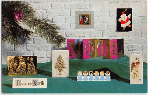 Vintage postcard christmas - vintage,