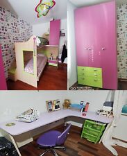 CAMERETTA MORETTI A PONTE CON ARMADIO GRANDE E SCRIVANIA