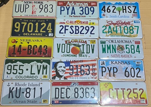 Lotto targhe auto americane - lotto, 15