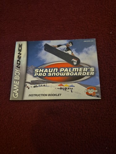 Gameboy advance shaun palmer - advance,