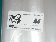 100 BUSTE WR "A4" 215x300 mm x Stampe, locandine, riviste, Isola che non c'è