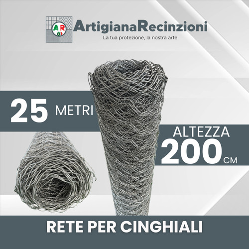 Rete zincata per cinghiali - zincata,