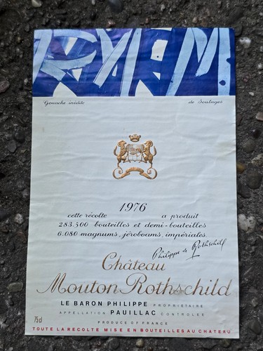 Etichetta chateau mouton - etichetta,