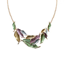 Collana Foglie Smaltate