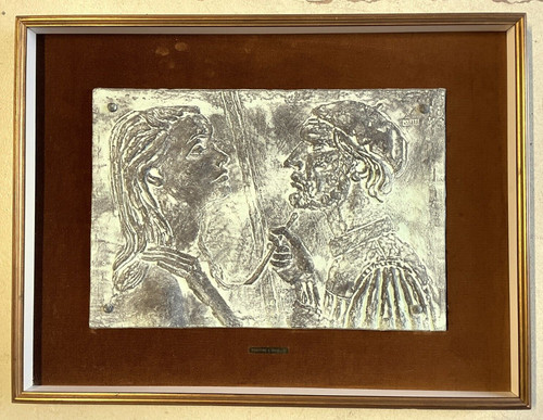 Quadro bassorilievo edmondo - quadro,