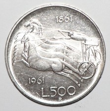 1861 Italia argento 500 lire