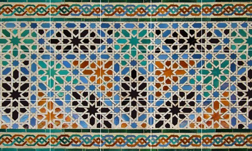 Pannello ceramica mosaico - , di