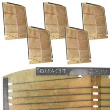 DUALIT TOSTAPANE ELEMENTI SET COMPLETO DI 5 RICAMBI ORIGINALI ORIGINALI PER 4 SLOT