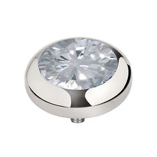 Melano Vivid Meddy's M 01SR9012 SS cristallo 7 mm attacco per anelli Vivid MelanO