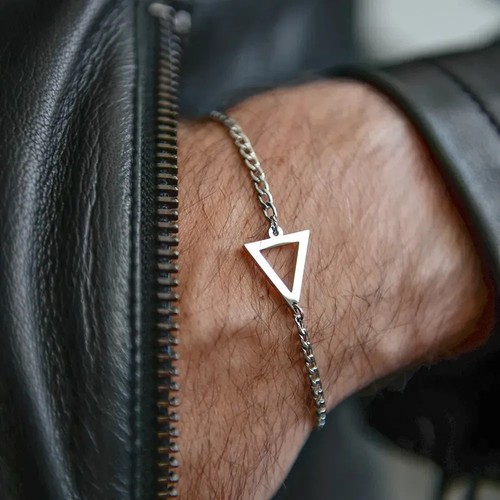 Bracciale triangolo geometrico - triangolo,