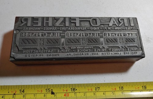 Blocco stampa lettera vintage - blocco,