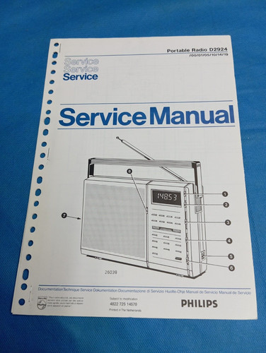 Radio philips d2924 vintage - radio,