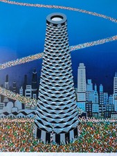 Serigrafia di Achille Incerti "Verso le Isole del Cielo"