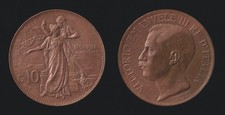 10 CENTESIMI 1911 CINQUANTENARIO UNITA' D' ITALIA - VITTORIO EMANUELE III