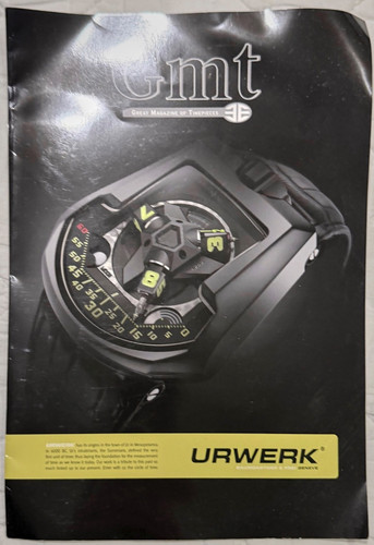 Rarissima brochure urwerk - brochure,