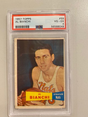 1957 topps bianchi - #59,, psa