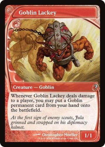 Mtg goblin inglese lackey - goblin,