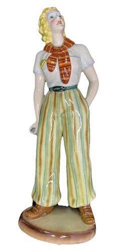 Statuina ceramica vintage anni