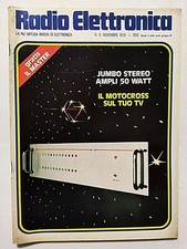 RADIO ELETTRONICA 11-1978 JUMBO STEREO AMPLI 50 WATT-CONTASCATTI TELEFONICO