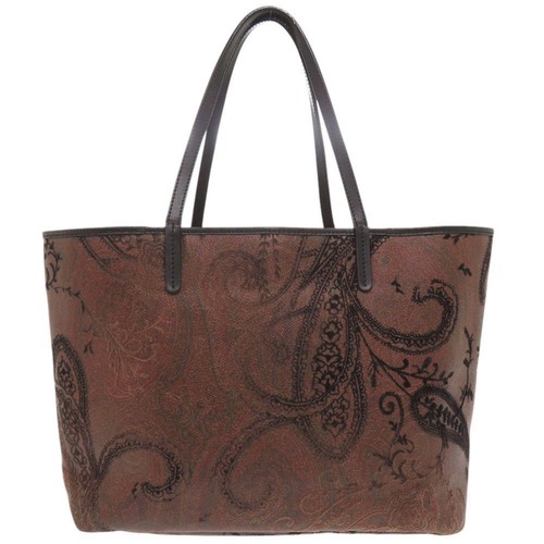 Borsa etro paisley pvc - borsa, marrone