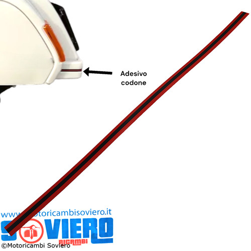 Adesivo rosso nero per