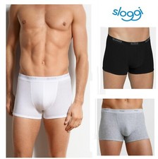2 Boxer uomo cotone SLOGGI BASIC SHORT pari gamba box mutanda slip Taglia 3°/8°