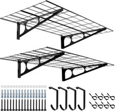 2 Mensole Da Garage Con Ganci
