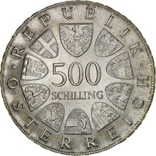 Autriche, 500 Schilling, 1980