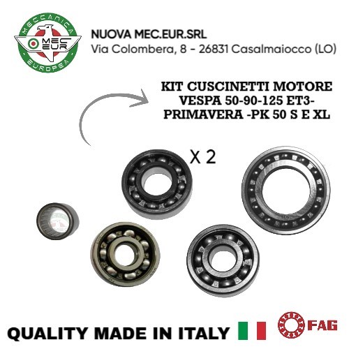 Kit cuscinetti motore - kit, vespa