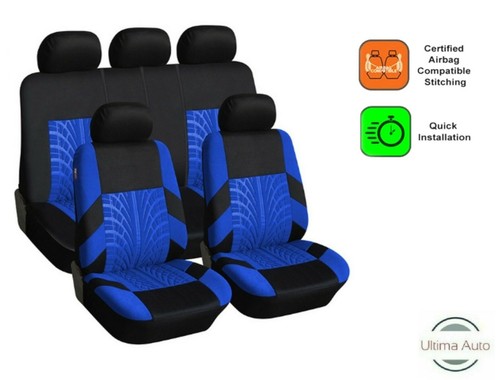 Set completo blu tessuto - set,