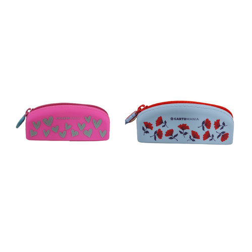 Trousse silicone cuori - trousse,