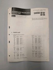 Schema e elenco parti Sansui