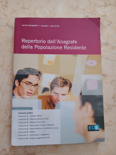 Libro repertorio dell anagrafe - repertorio, dell'anagrafe