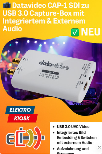 Datavideo cap sdi a usb - datavideo,