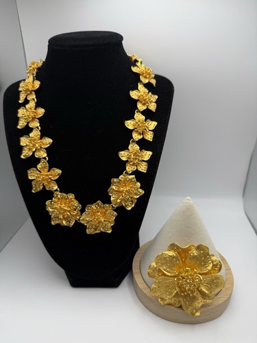 Collana spilla vintage kjl - collana,
