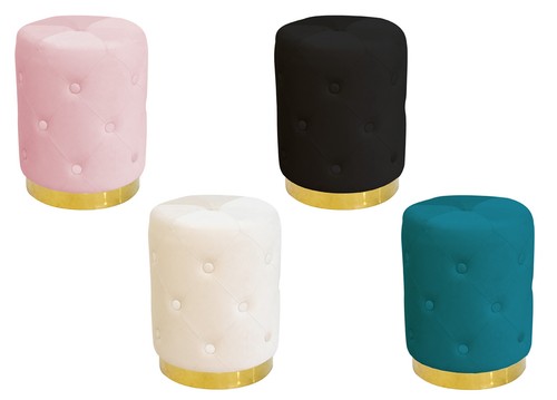 Pouf poggiapiedi effetto - poggiapiedi,