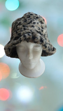 Cappello stile pescatore invernale ecopelliccia maculata 100% made in Italy TG M