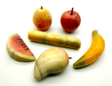 6 Piece Hand Carved Marble