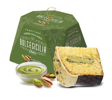 PANETTONE DAIS PISTACCHIO Bronte Dolce Sicilia 800 gr crema pistacchi Natale