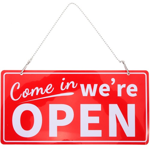 Open closed signs for business - closed,