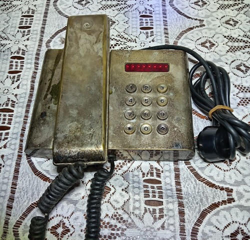 Telefono fisso argentato - fisso,