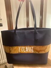 Borsa shopping Alviero Martini Prima classe in tessuto gommato e econappa Geo  