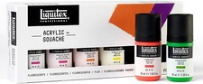 Liquitex Gouache Set Colori Acrilici Professionali Fluorescenti Primari 6pz 59ml